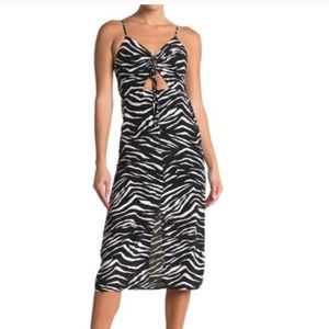 TopShop Zebra cutout dress size 2
